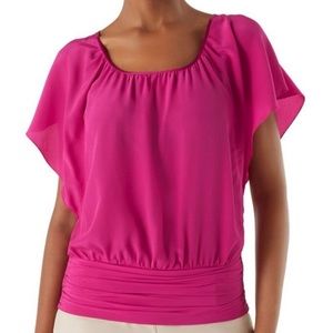 ⚡️⚡️FLASH SALE⚡️⚡️ WHBM Silk Button-Back Blouse